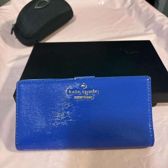 kate spade Handbags - Kate Spade Stacy Cobble Hill Blue Leather Wallet